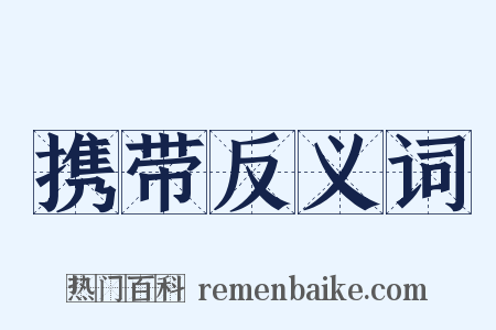 携带反义词是什么意思的图片